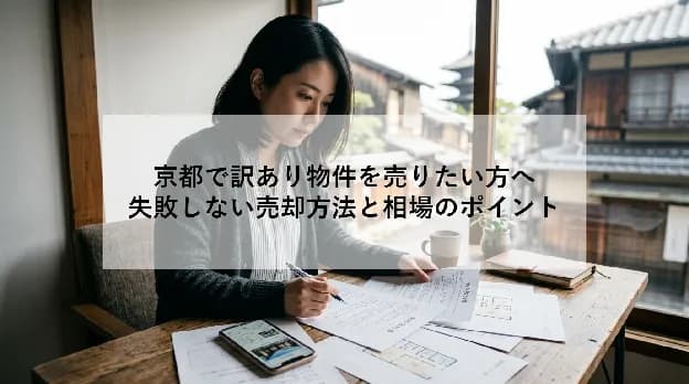 京都で訳あり物件を売りたい方へ|失敗しない売却方法と相場のポイント